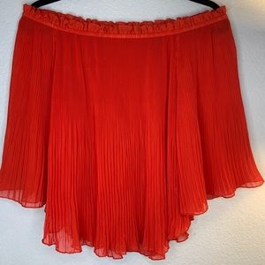 Zara red off the shoulder blouse